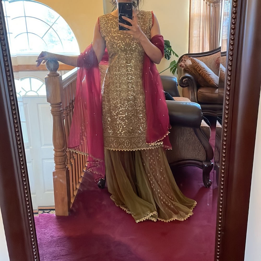 3 piece suit saree